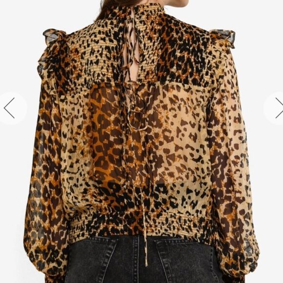 NWT Free People Roma Printed Ruffle Blouse - Picture 10 of 12